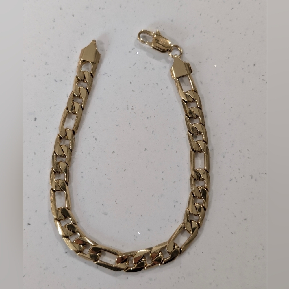 18K Gold Plated Chain Bracelet for Men